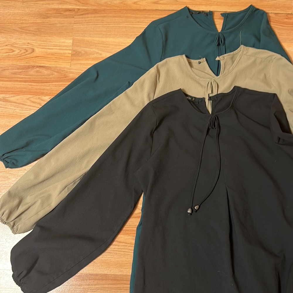(Bundle) 3 abayas